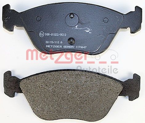 METZGER 1170647 Bremsbelagsatz, Scheibenbremse